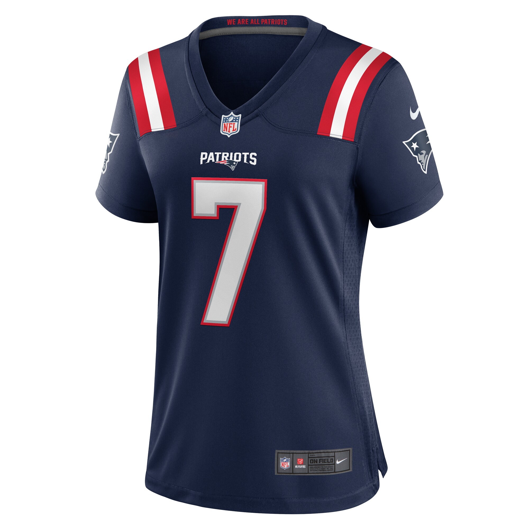 New England Patriots Jacoby Brissett Navy Game NFL Jersey Women's