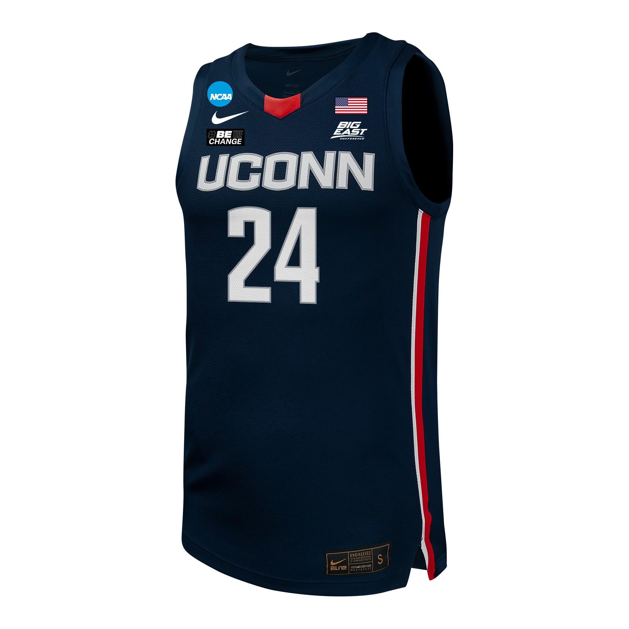 Jana El Alfy 24 UConn Huskies 2024 Navy Unisex NCAA Jersey Unisex