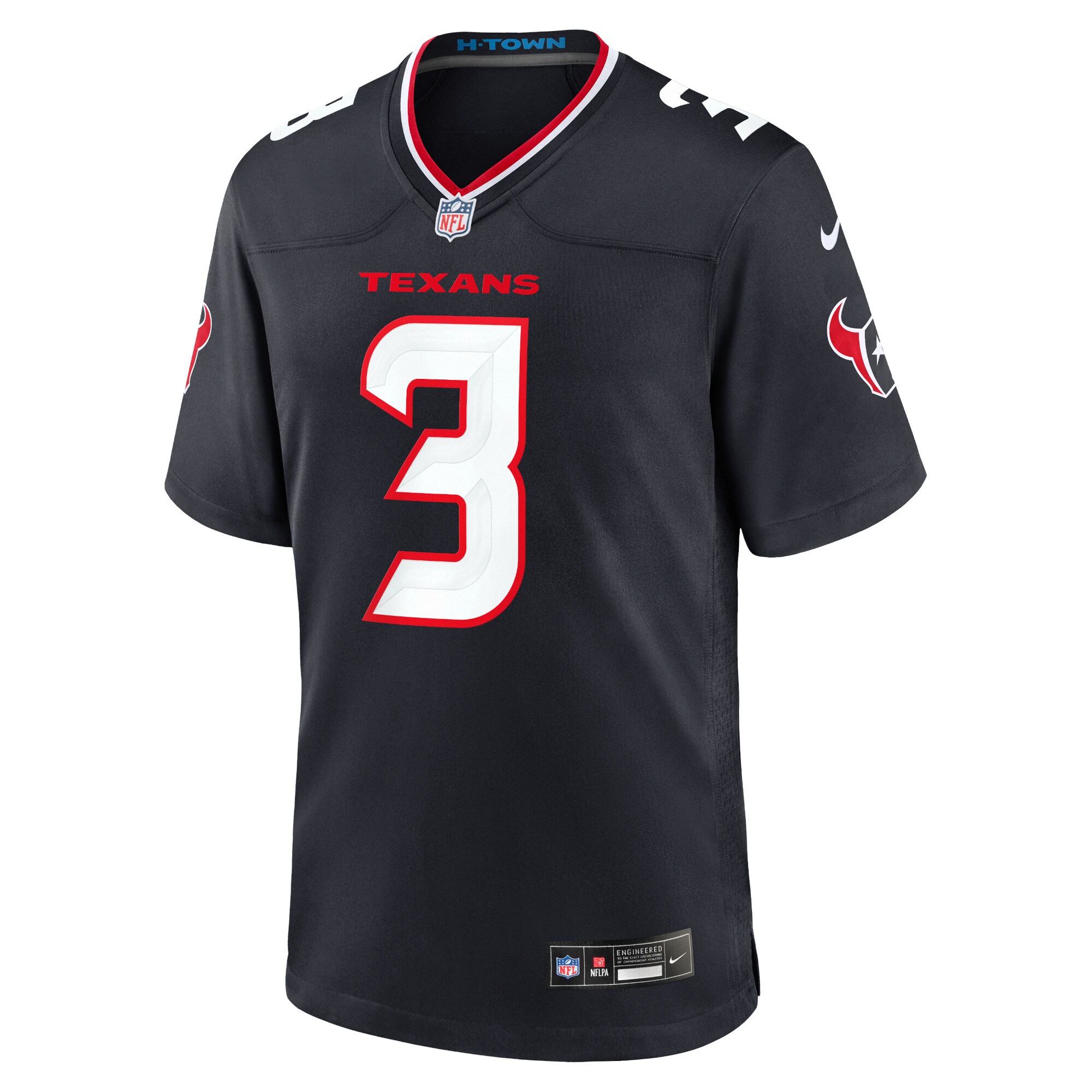 Houston Texans Tank Dell Navy Game NFL Jersey Men's