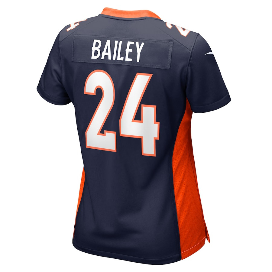 Champ Bailey 24 Denver Broncos Retired Navy NFL Jersey Women's
