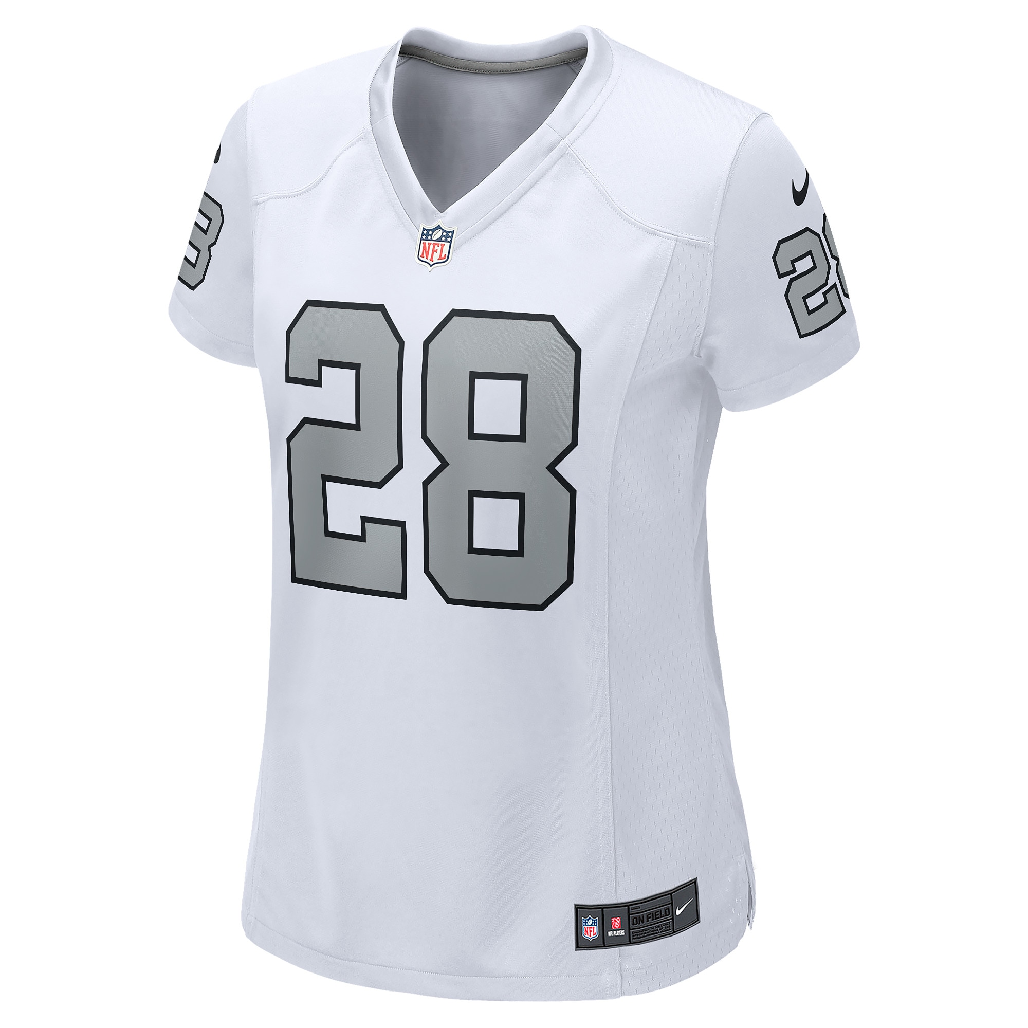 Las Vegas Raiders Josh Jacobs White Alternate Game Player NFL Jersey Women's