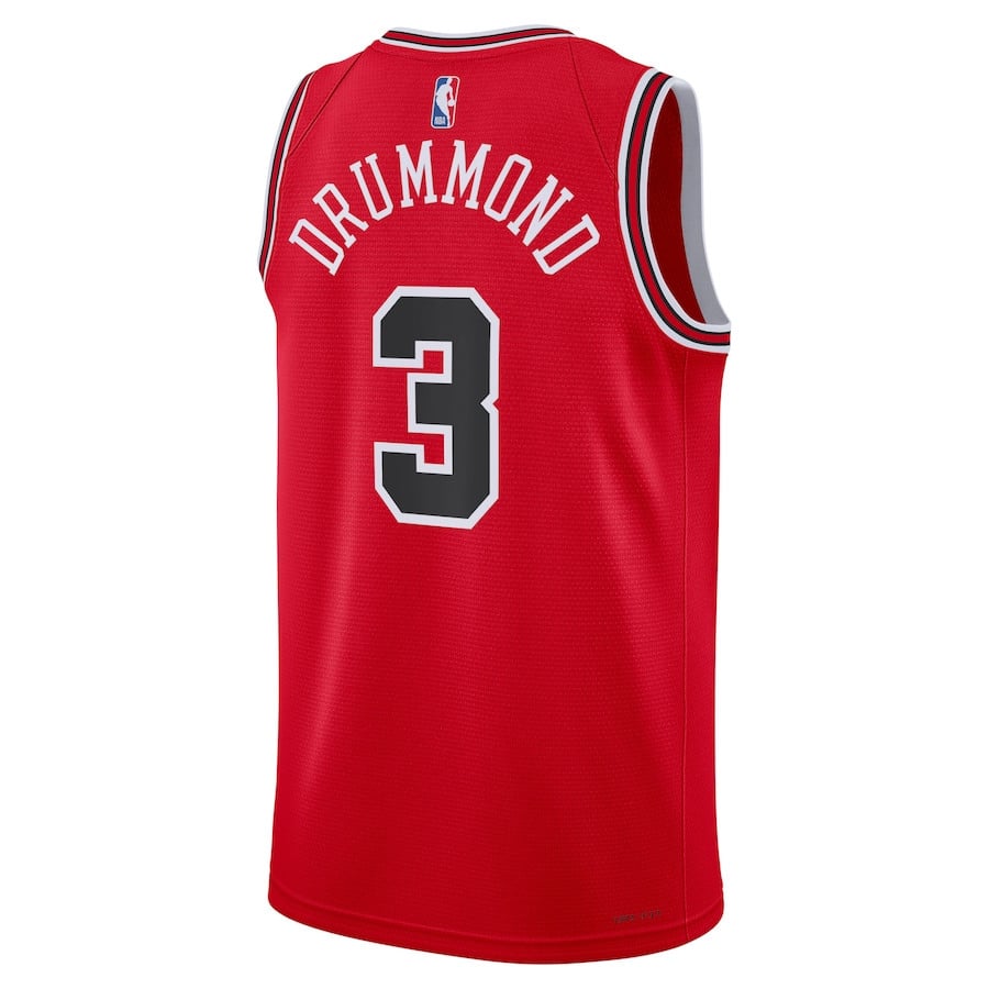 Andre Drummond 3 Chicago Bulls Unisex Swingman Icon Edition Red NBA Jersey Unisex