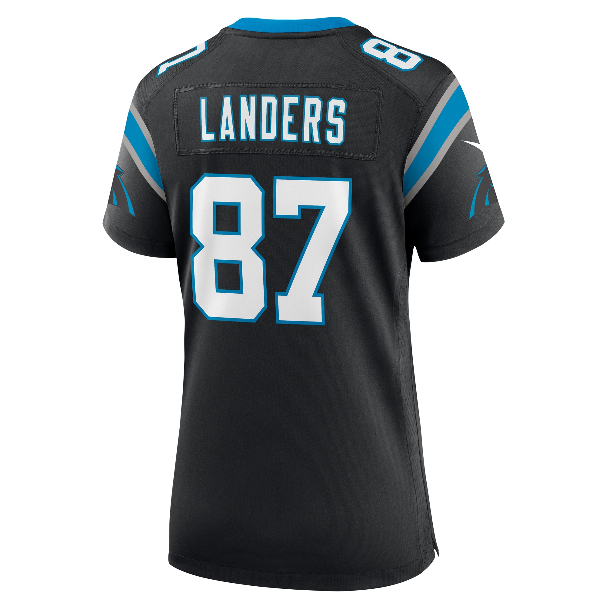 Carolina Panthers Matt Landers Black Game NFL Jersey Women's