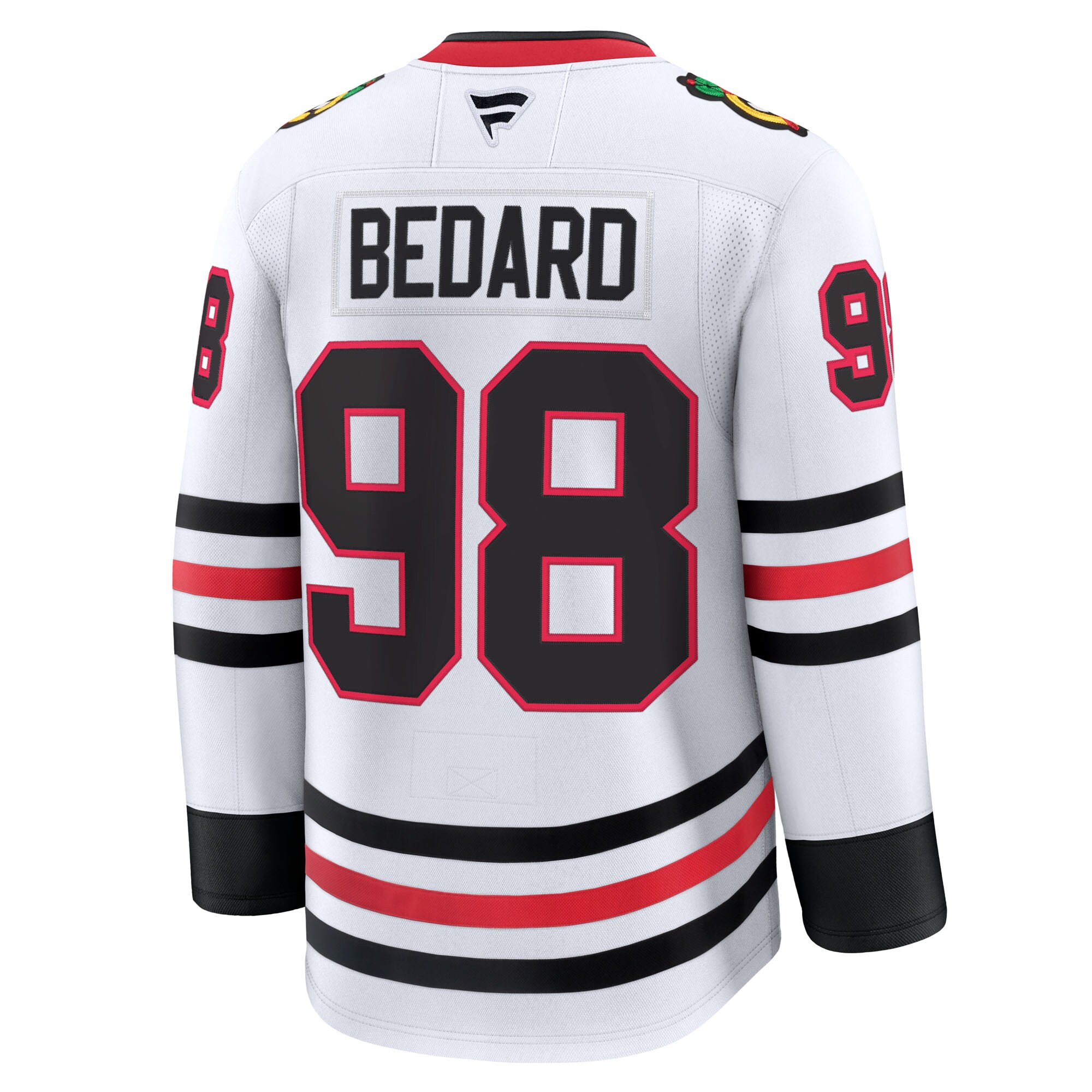 Chicago Blackhawks Connor Bedard White Away Premium NHL Jersey Men's