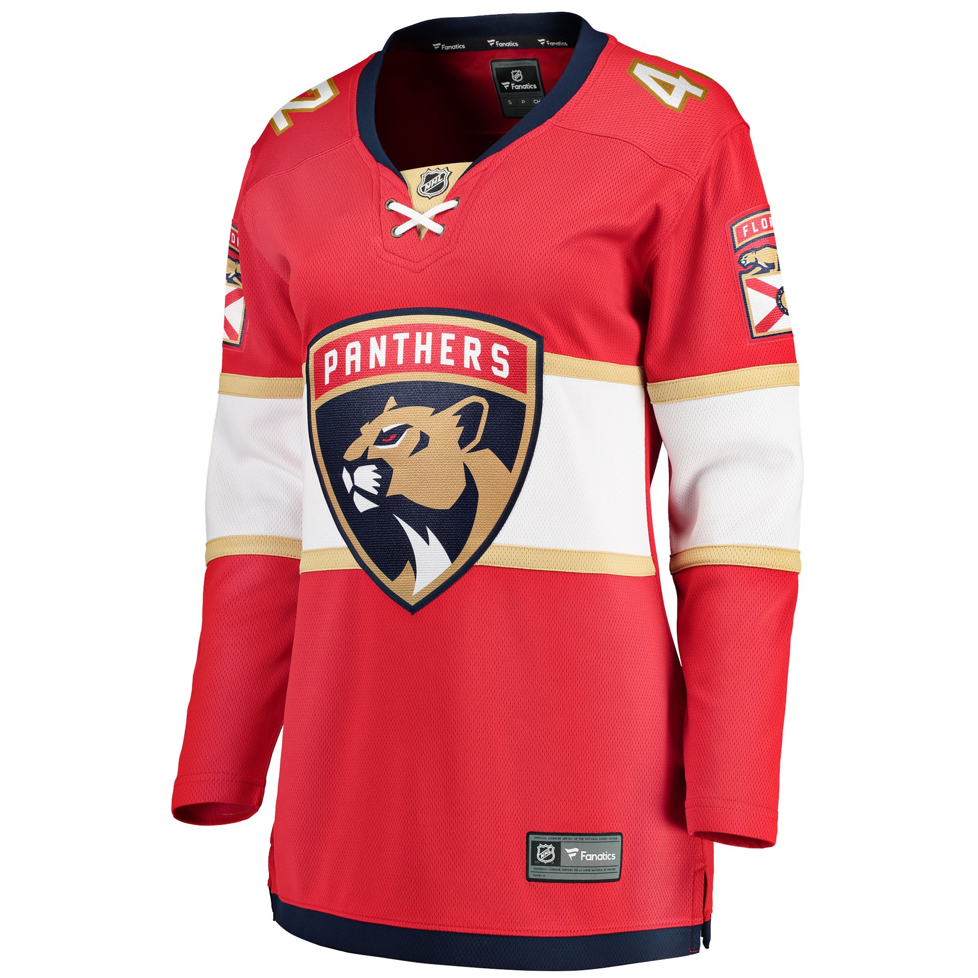 Florida Panthers Gustav Forsling Red Home Breakaway Player NHL Jersey Women's