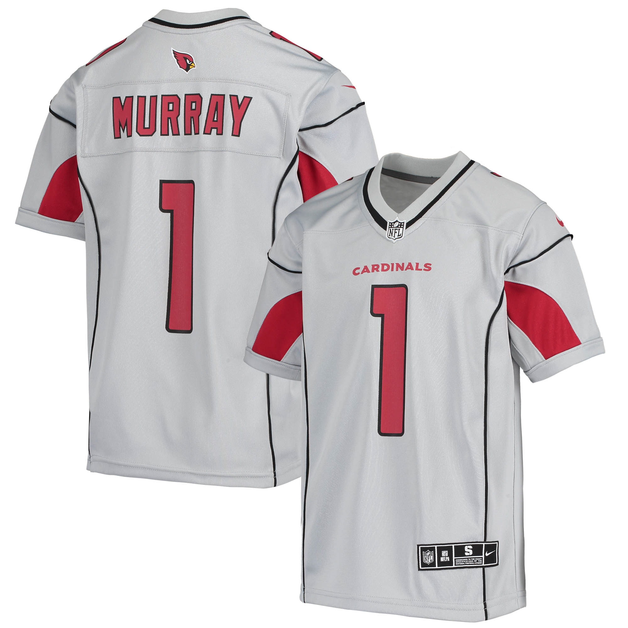 Arizona Cardinals Kyler Murray Silver Inverted Team Game NFL Jersey Youth