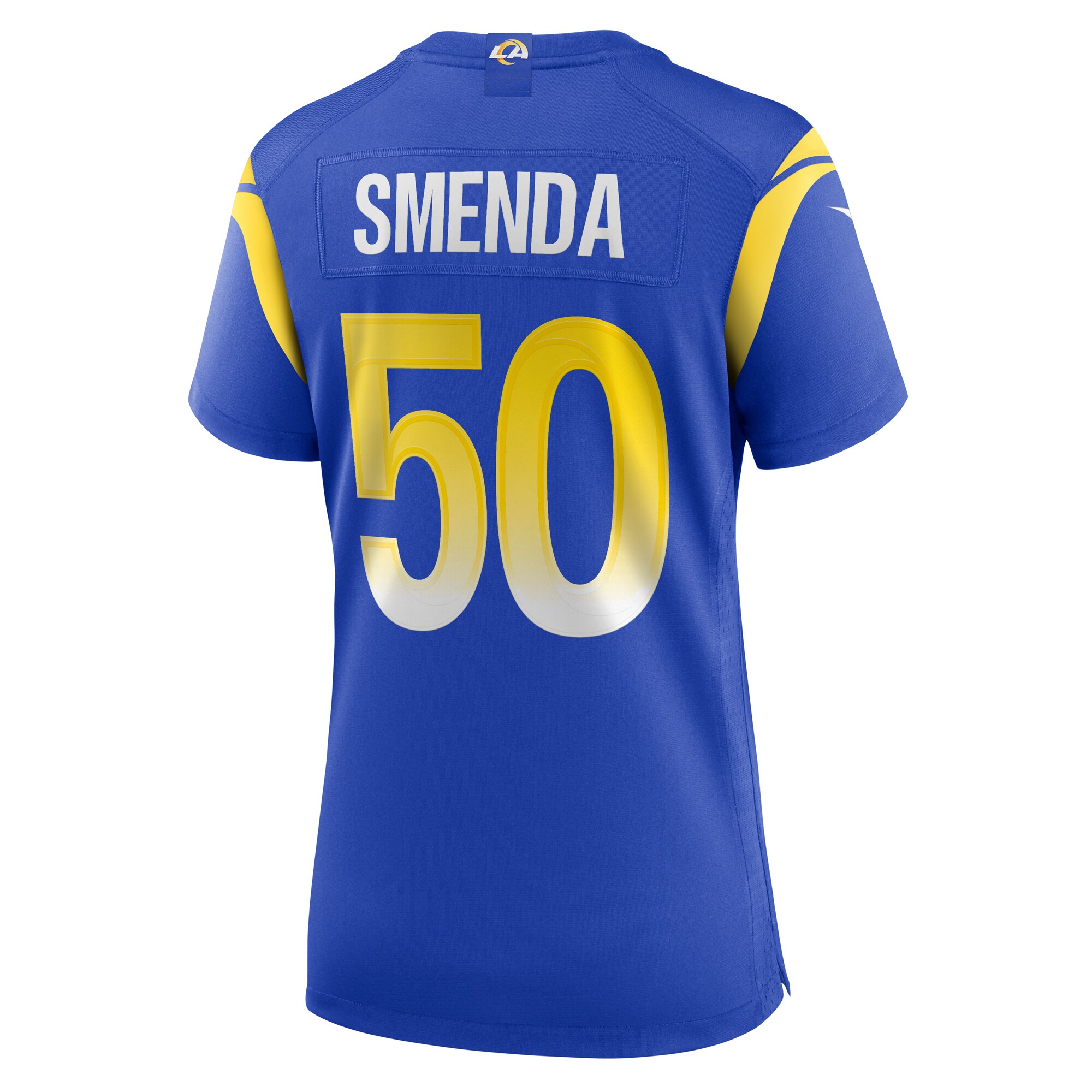 Los Angeles Rams Ryan Smenda Royal Home Game NFL Jersey Women's