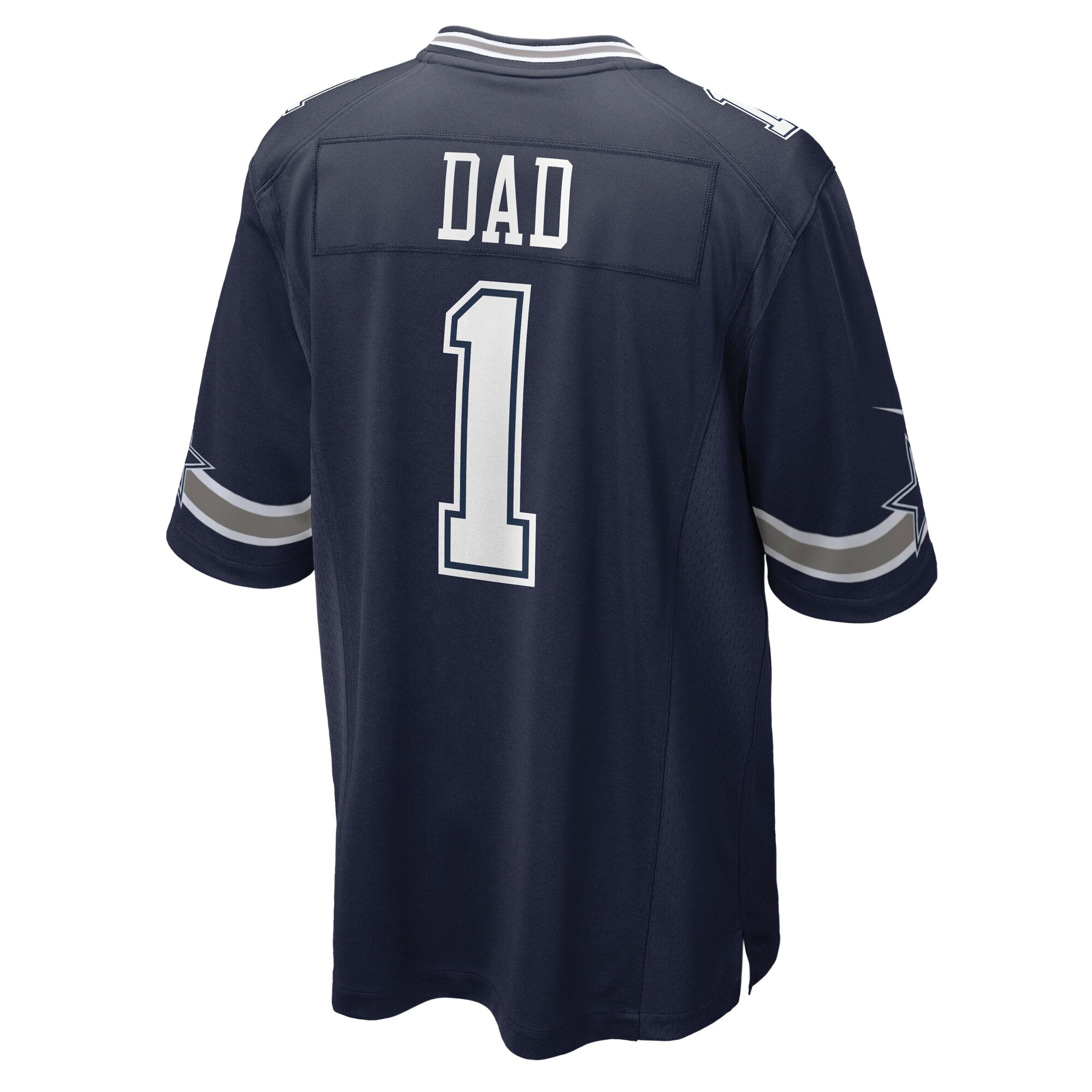 Dallas Cowboys Number 1 Dad Navy Game NFL Jersey Men's