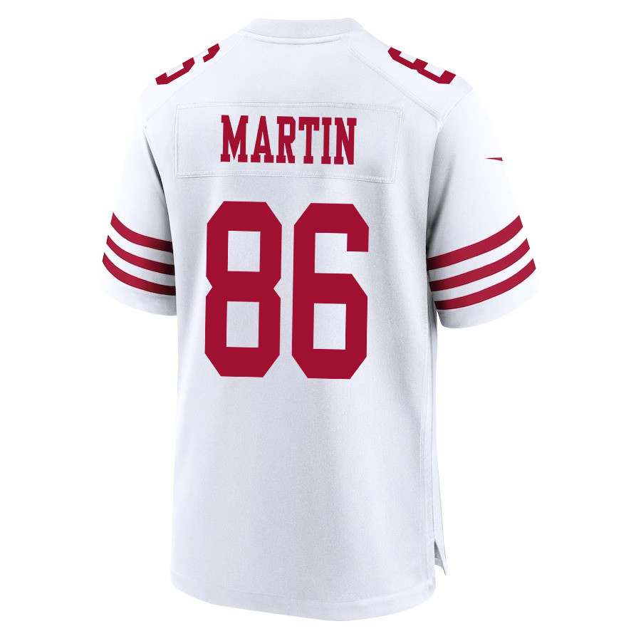 Tay Martin 86 San Francisco 49ers Super Bowl LVIII Patch Game White NFL Jersey Men's