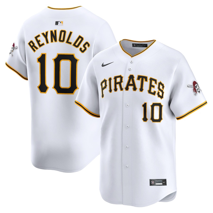 Bryan Reynolds 10 Pittsburgh Pirates Home Limited Player White MLB Jersey Men's