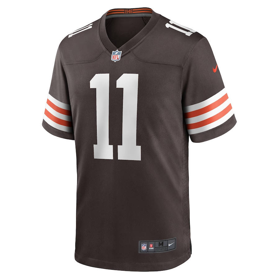 James Proche II 11 Cleveland Browns Game Brown NFL Jersey Men's