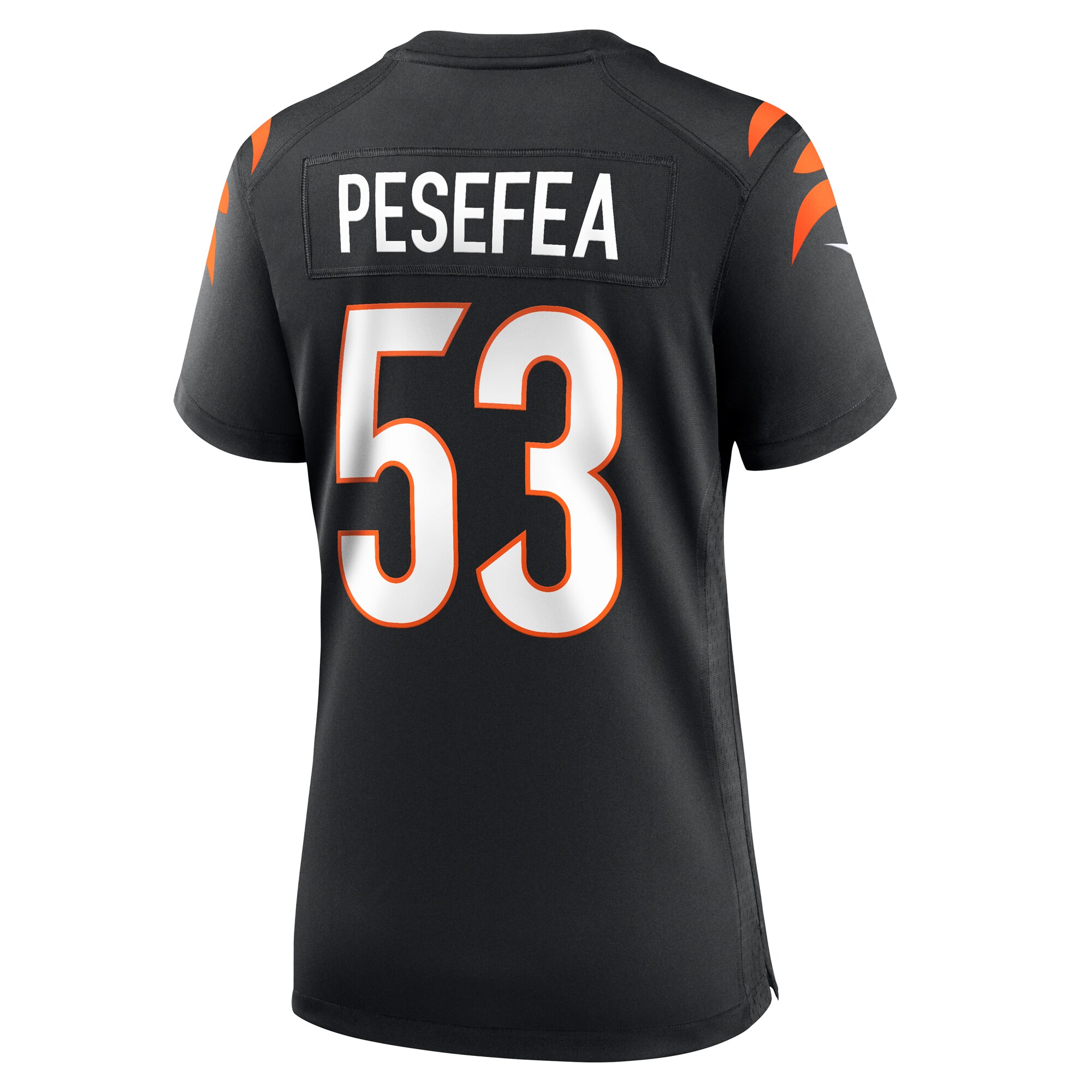 Cincinnati Bengals TJ Pesefea Black Team Game NFL Jersey Women's