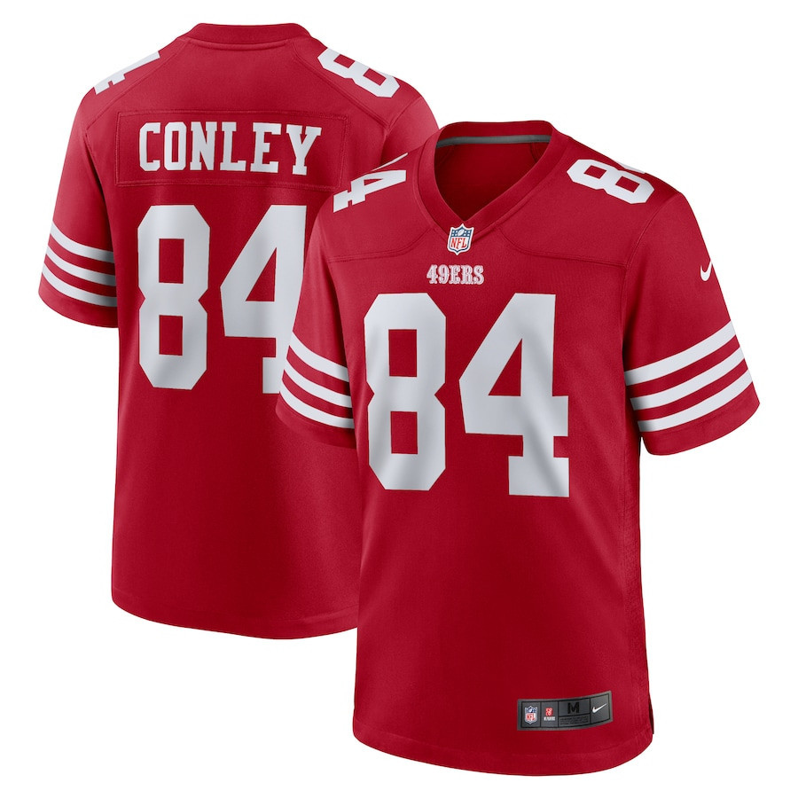 Chris Conley 84 San Francisco 49ers Game Scarlet NFL Jersey Men's
