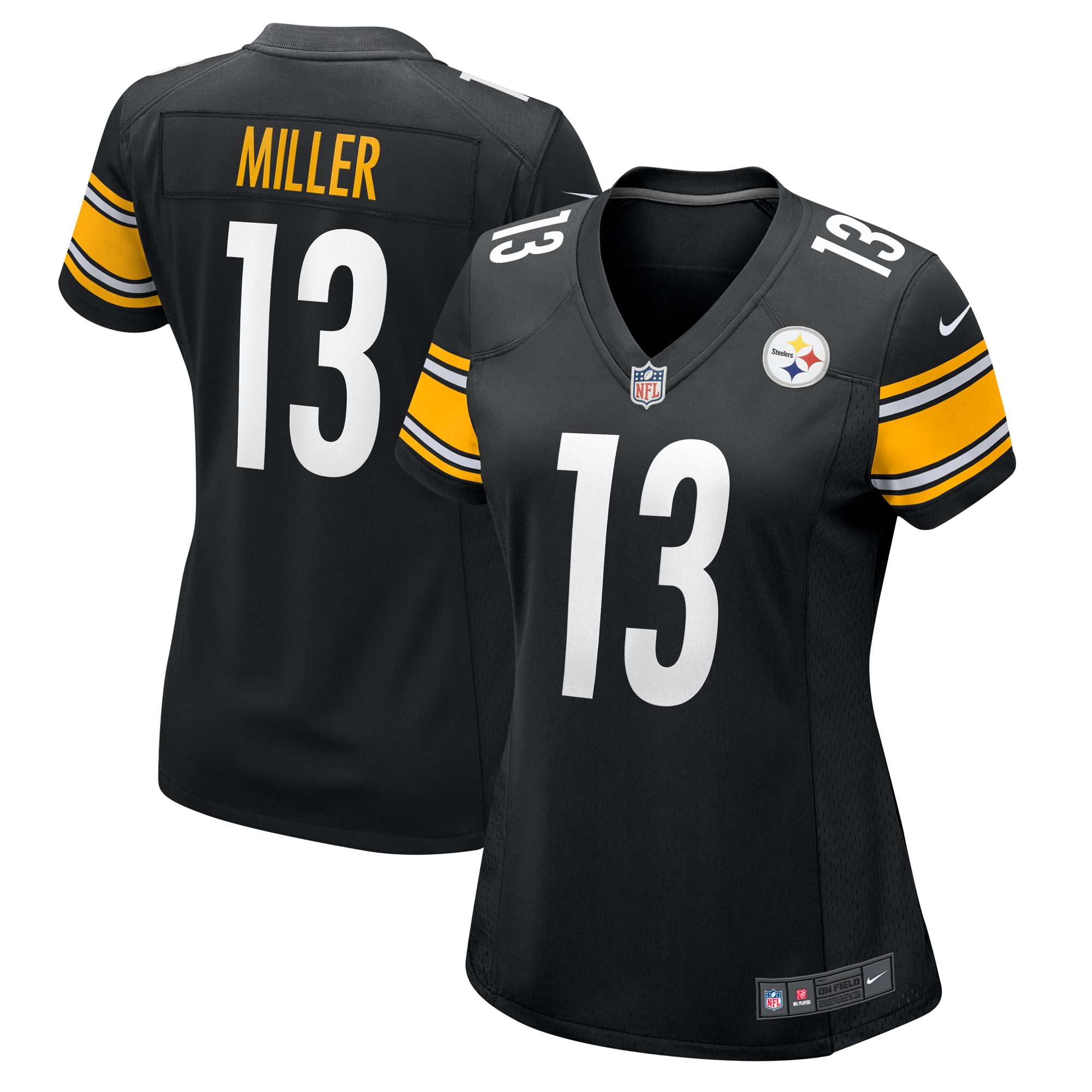 Pittsburgh Steelers Scotty Miller Black Game NFL Jersey Women's