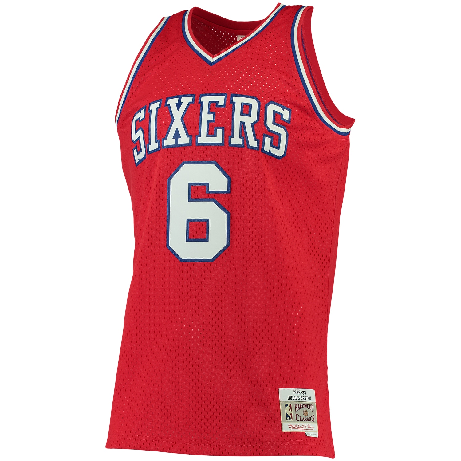 Mitchell Ness Julius Erving Red Philadelphia 76ers Big Tall Hardwood Classics NBA Jersey Men's