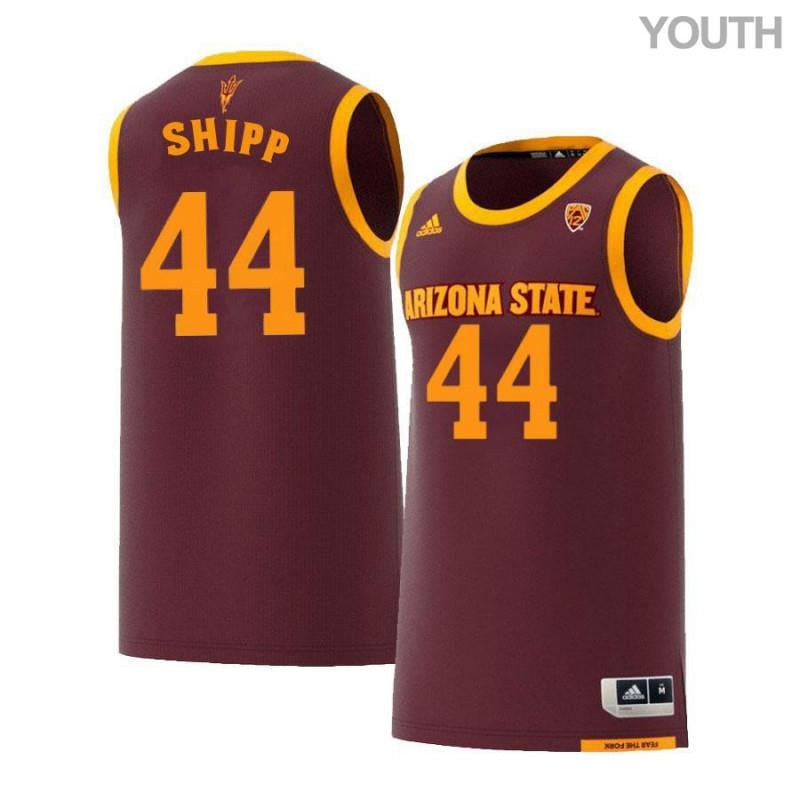 44 Jerren Shipp Maroon Retro Arizona State Sun Devils NCAA Jersey Youth