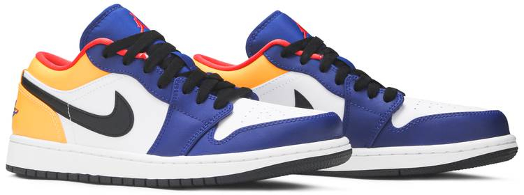 Air Jordan 1 Low White Deep Royal Blue 553558-123