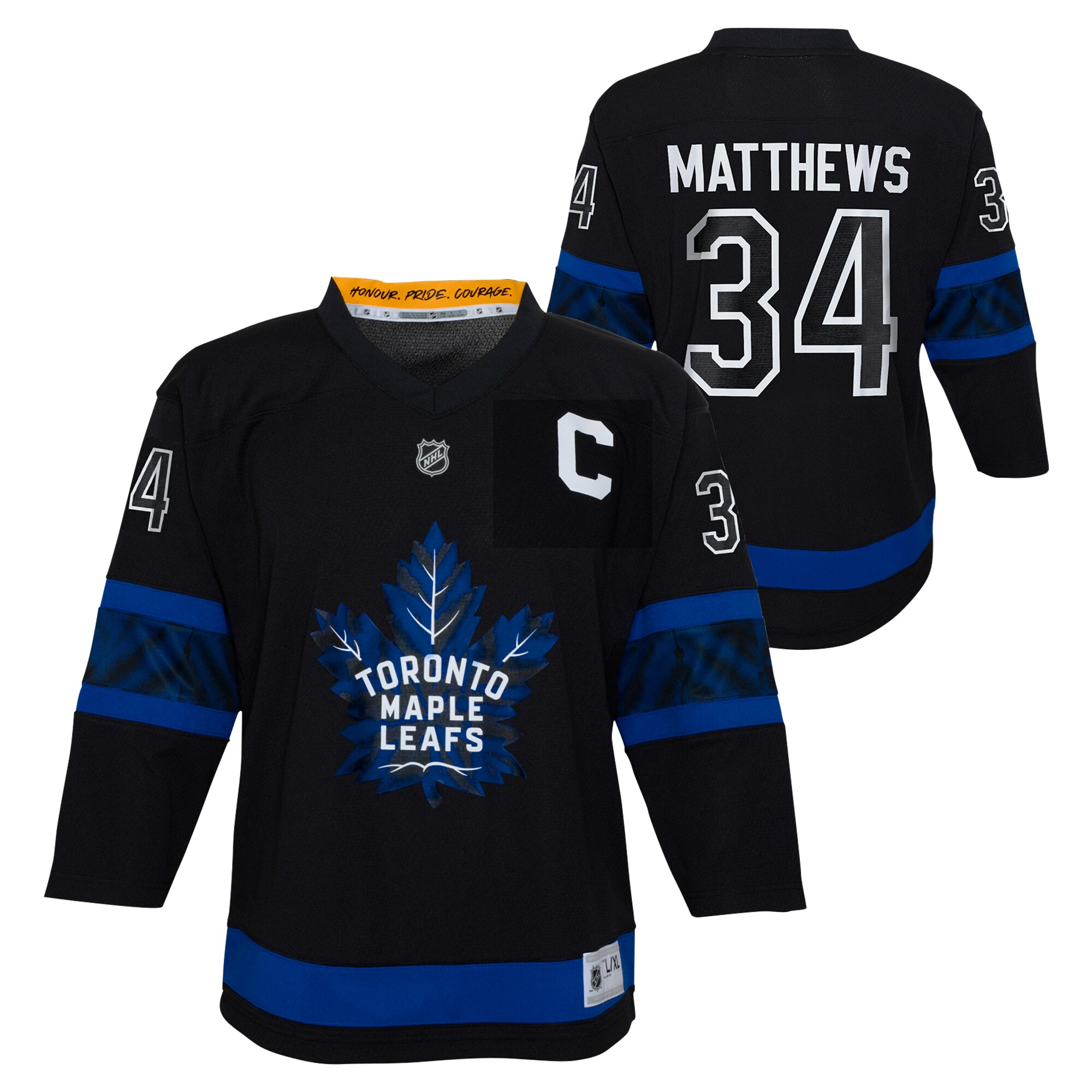 Preschool Toronto Maple Leafs Auston Matthews Black Player NHL Jersey Men's