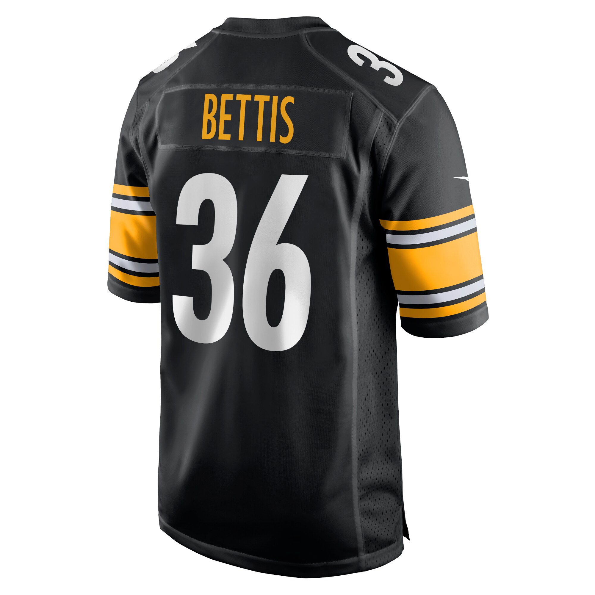 Pittsburgh Steelers Jerome Bettis Black Retired Player Game NFL Jersey Men's