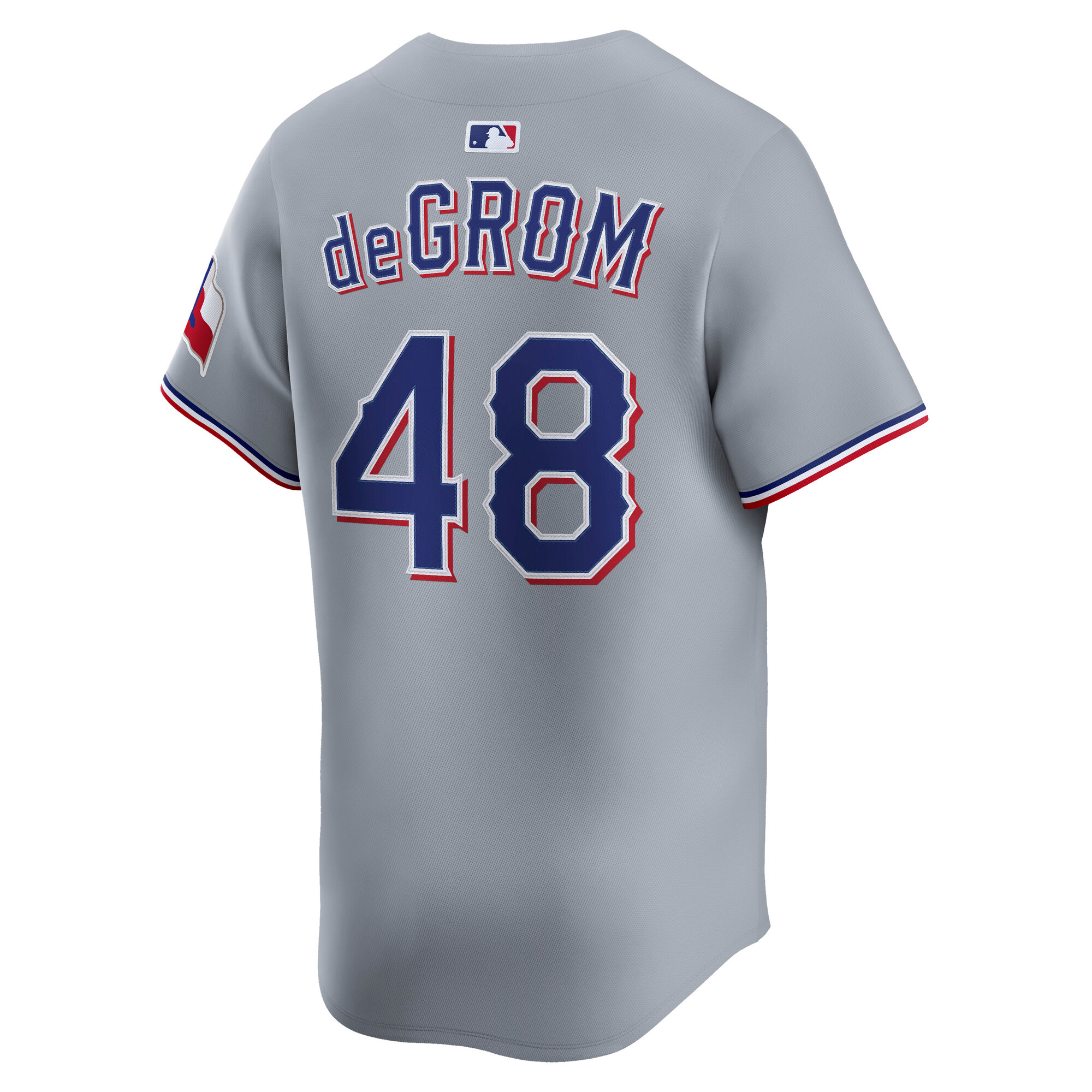 Texas Rangers Jacob deGrom Gray Road Limited Player MLB Jersey Men's