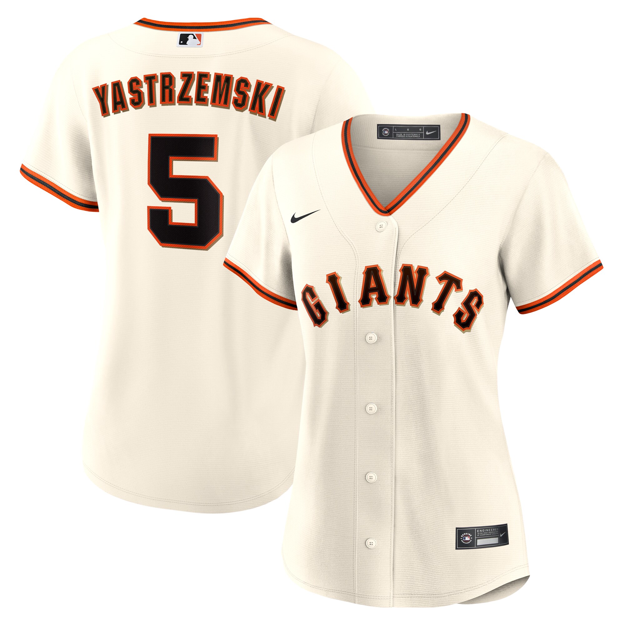 San Francisco Giants Mike Yastrzemski Cream Home Player MLB Jersey Women's