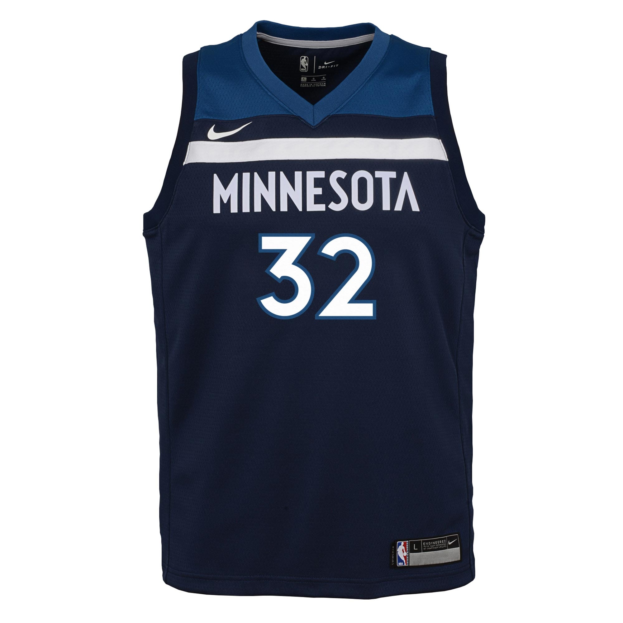 Minnesota Timberwolves Icon Edition Swingman Navy Karl-Anthony Town NBA Jersey Youth