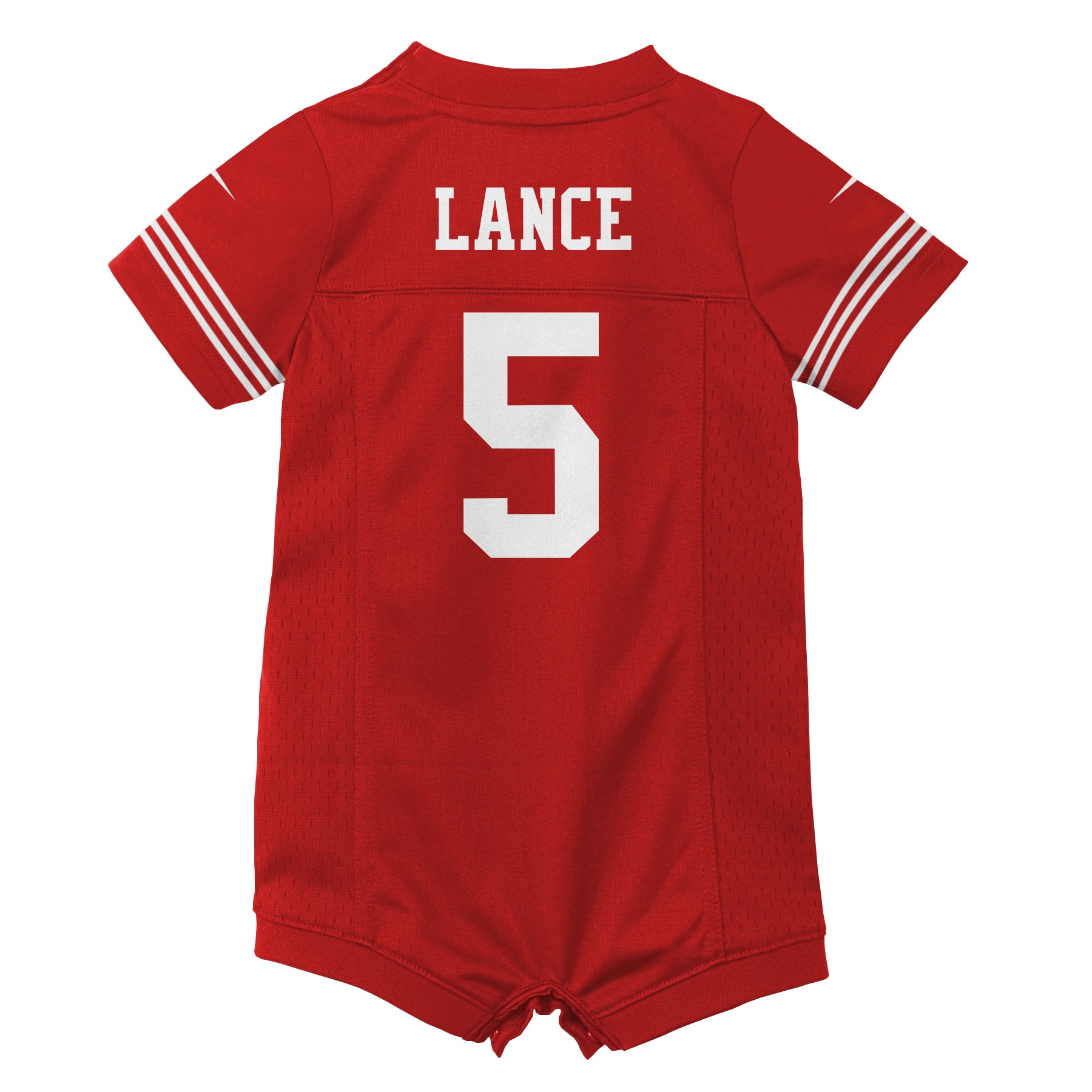 Infant San Francisco 49ers Trey Lance Scarlet Romper Game NFL Jersey Men's