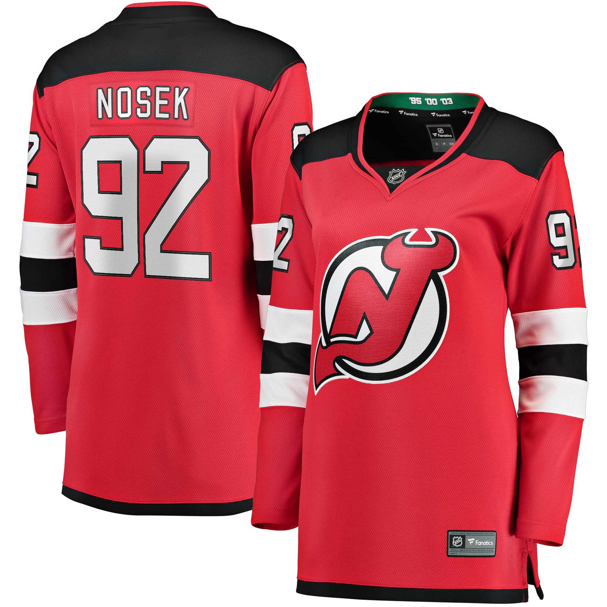 New Jersey Devils Tomas Nosek Red Home Breakaway Player NHL Jersey Women's