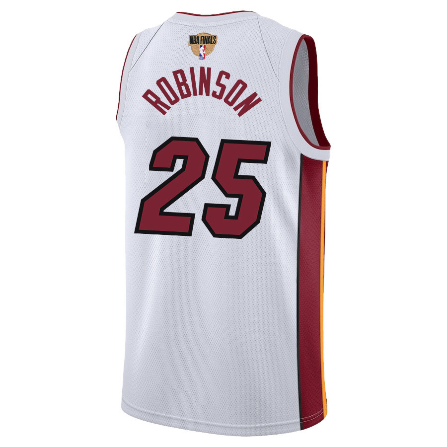 Orlando Robinson 25 Miami Heat Final Champions 2023 Swingman White NBA Jersey Men's