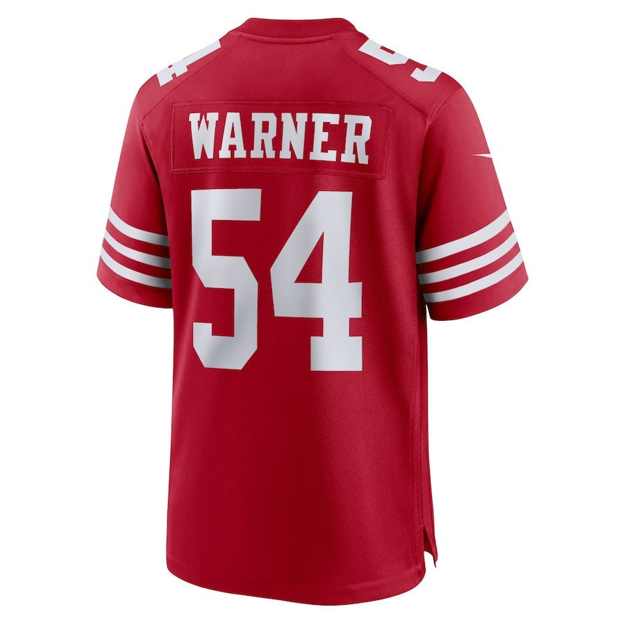 Fred Warner 54 San Francisco 49ers All-Pro Fred Game Scarlet NFL Jersey Men's