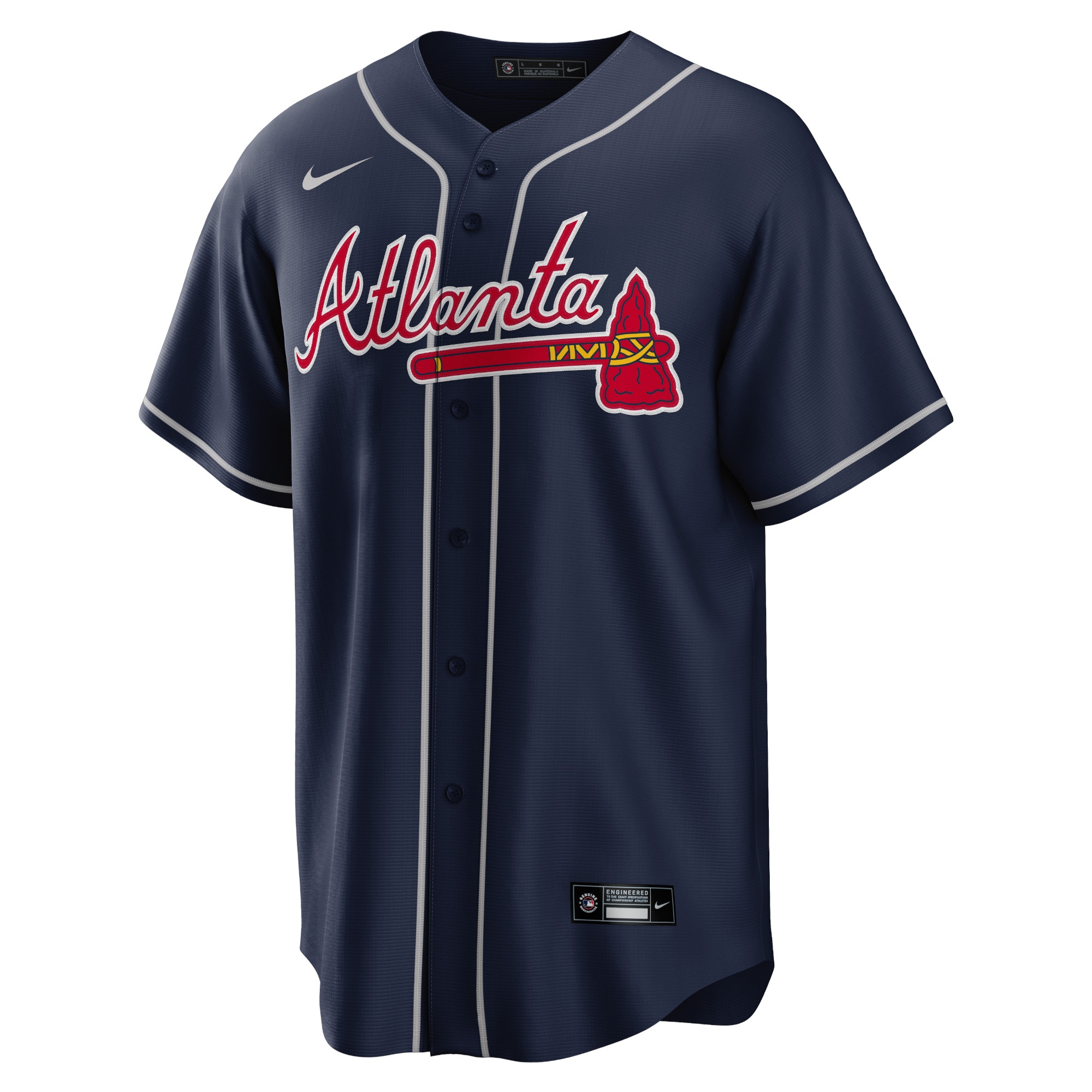 Atlanta Braves Matt Olson Navy Alternate Player MLB Jersey Men's