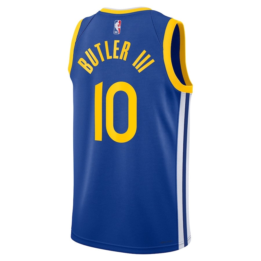 Jimmy Butler 10 Golden State Warriors Unisex Swingman Icon Edition Royal NBA Jersey Unisex