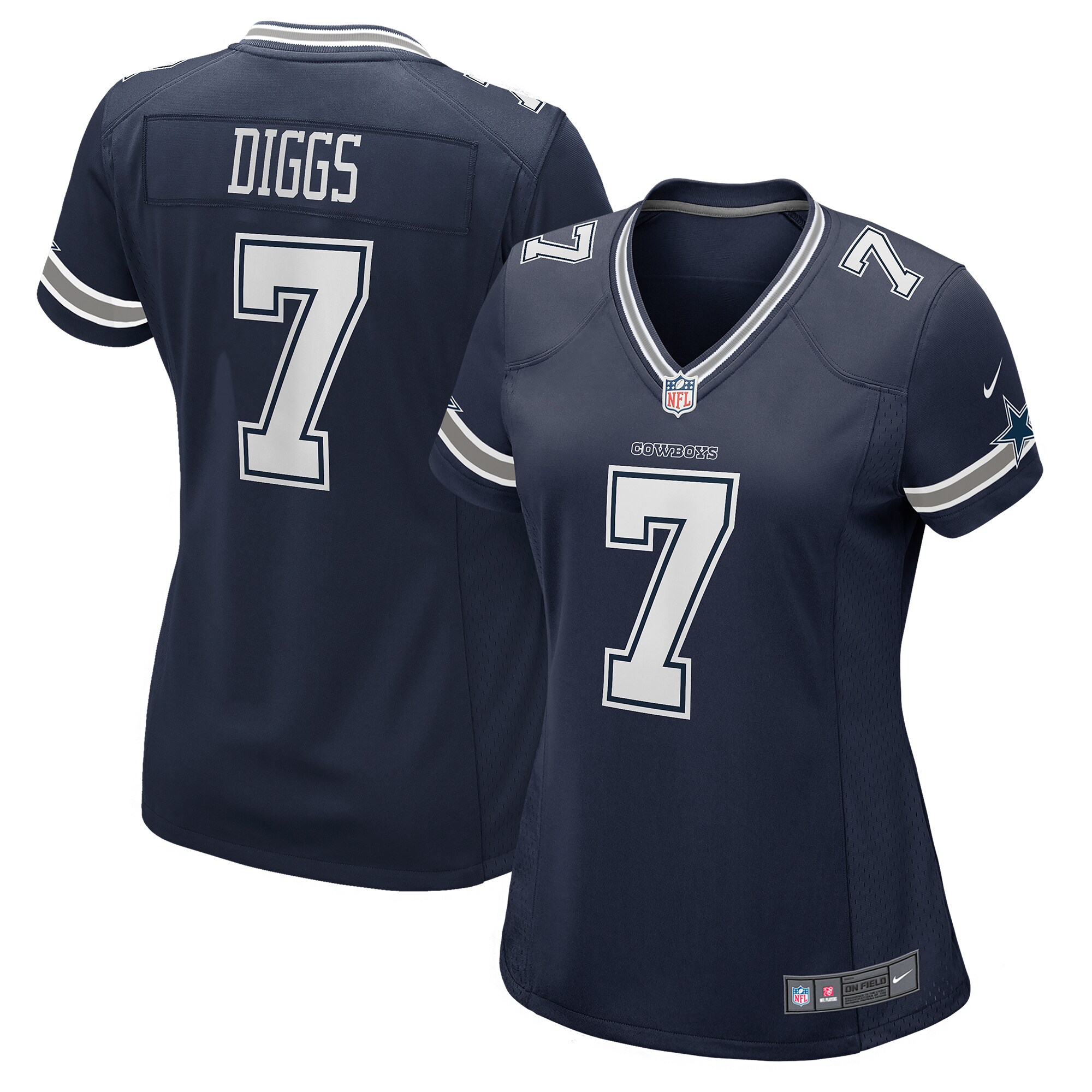 Dallas Cowboys Trevon Diggs Navy Game NFL Jersey Women's