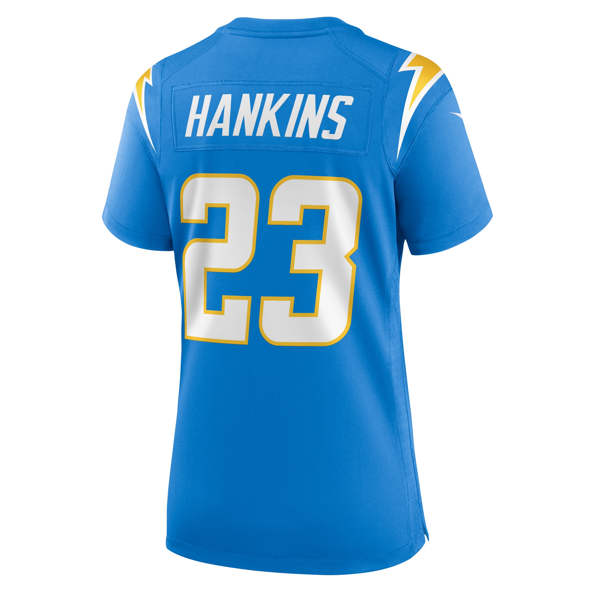 Los Angeles Chargers Matt Hankins Powder Blue Team Game NFL Jersey Women's