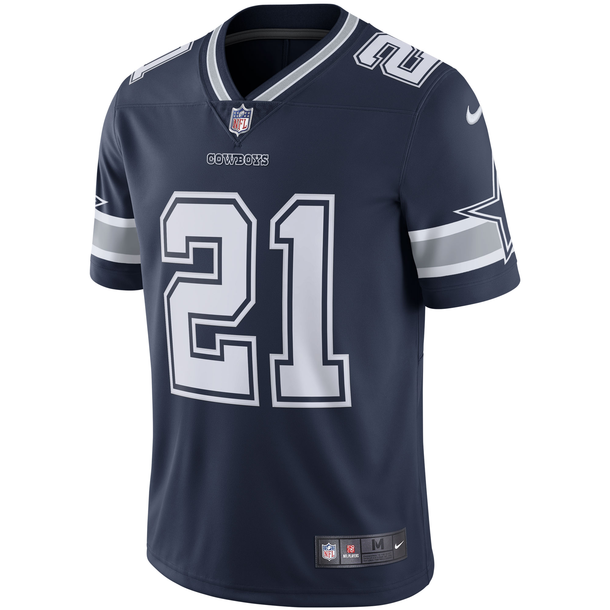 Dallas Cowboys Ezekiel Elliott Navy Vapor Limited NFL Jersey Men's