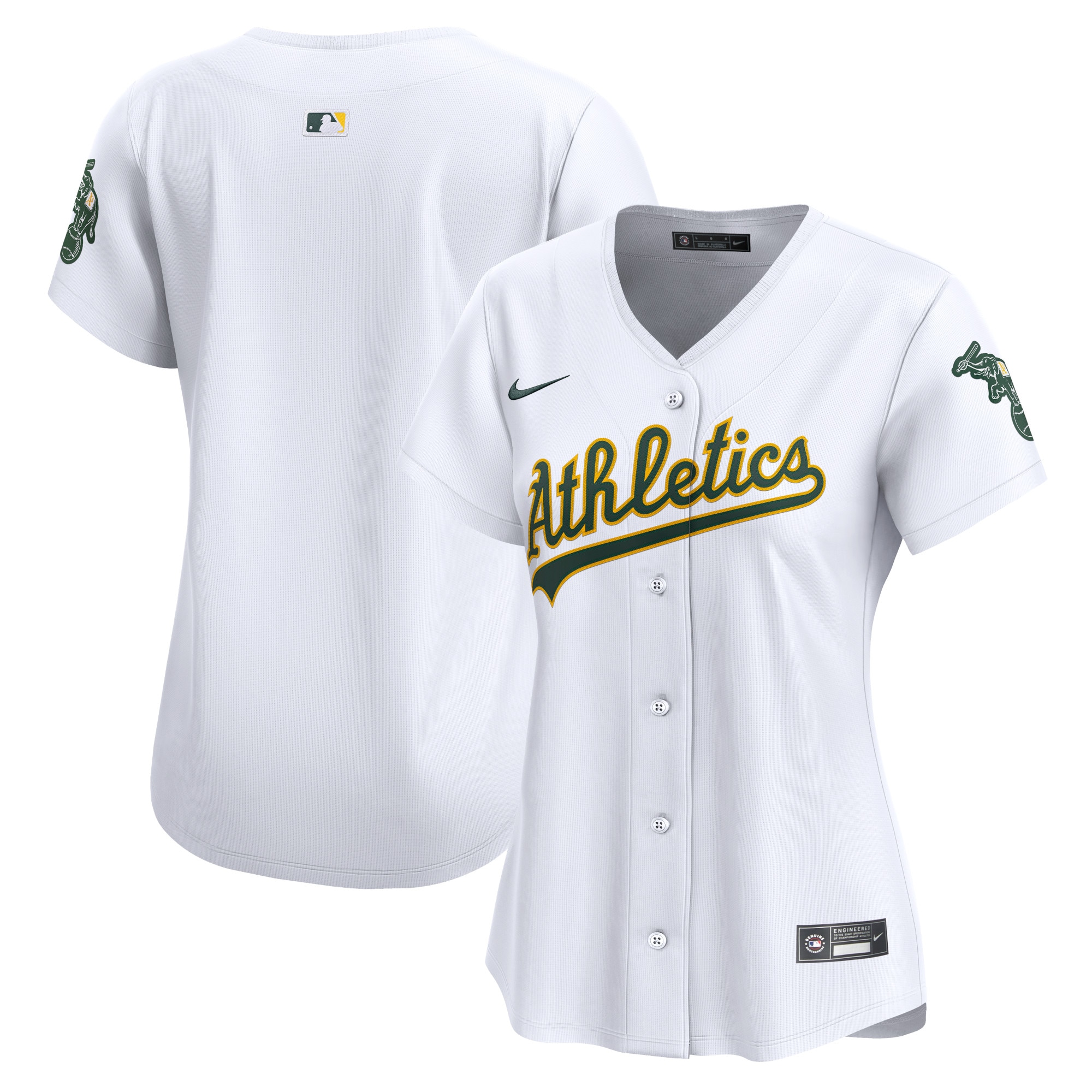 Oakland Athletics White Home Limited MLB Jersey Women's