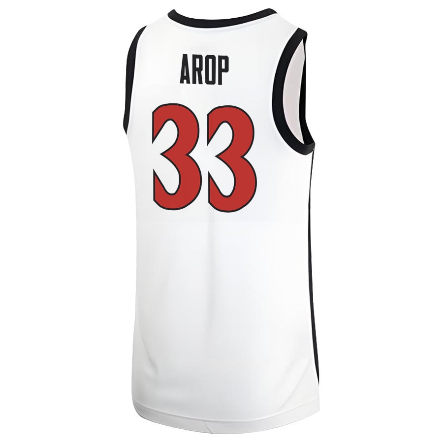 Aguek Arop 33 San Diego State Aztecs 2023 MW Logo- Me White NCAA Jersey Men's