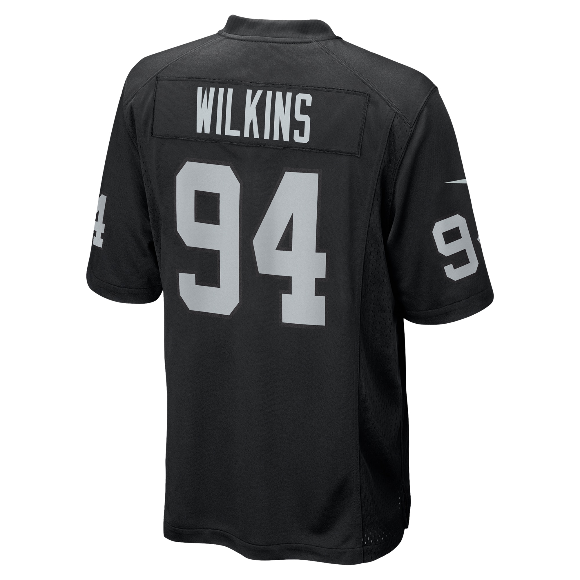 Las Vegas Raiders Christian Wilkins Black Team Game NFL Jersey Men's