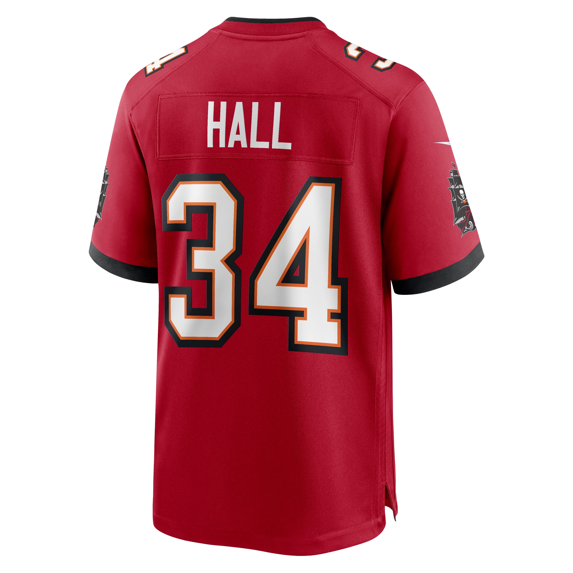 Tampa Bay Buccaneers Bryce Hall Red Team Game NFL Jersey Men's