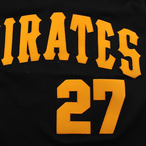 Mitchell Ness Pittsburgh Pirates Kent Tekulve 1982 Cooperstown Collection Practice Black MLB Jersey Men's