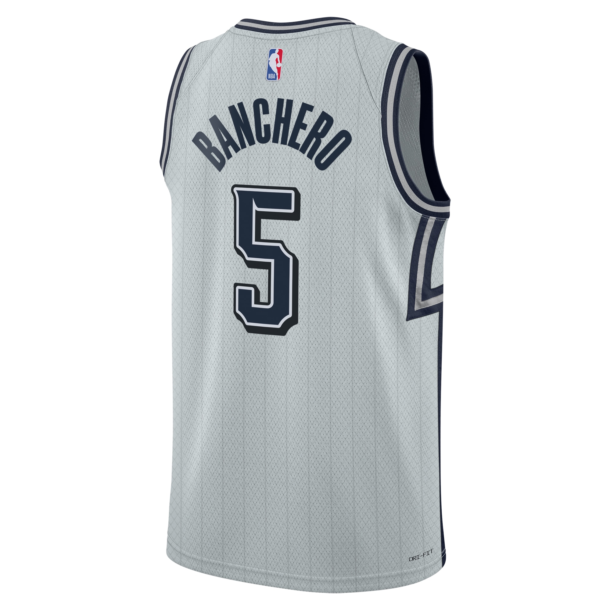 Camiseta City Edition Swingman Orlando Magicc 2024 Plateada Paolo Bancher Unisex NBA Jersey Unisex
