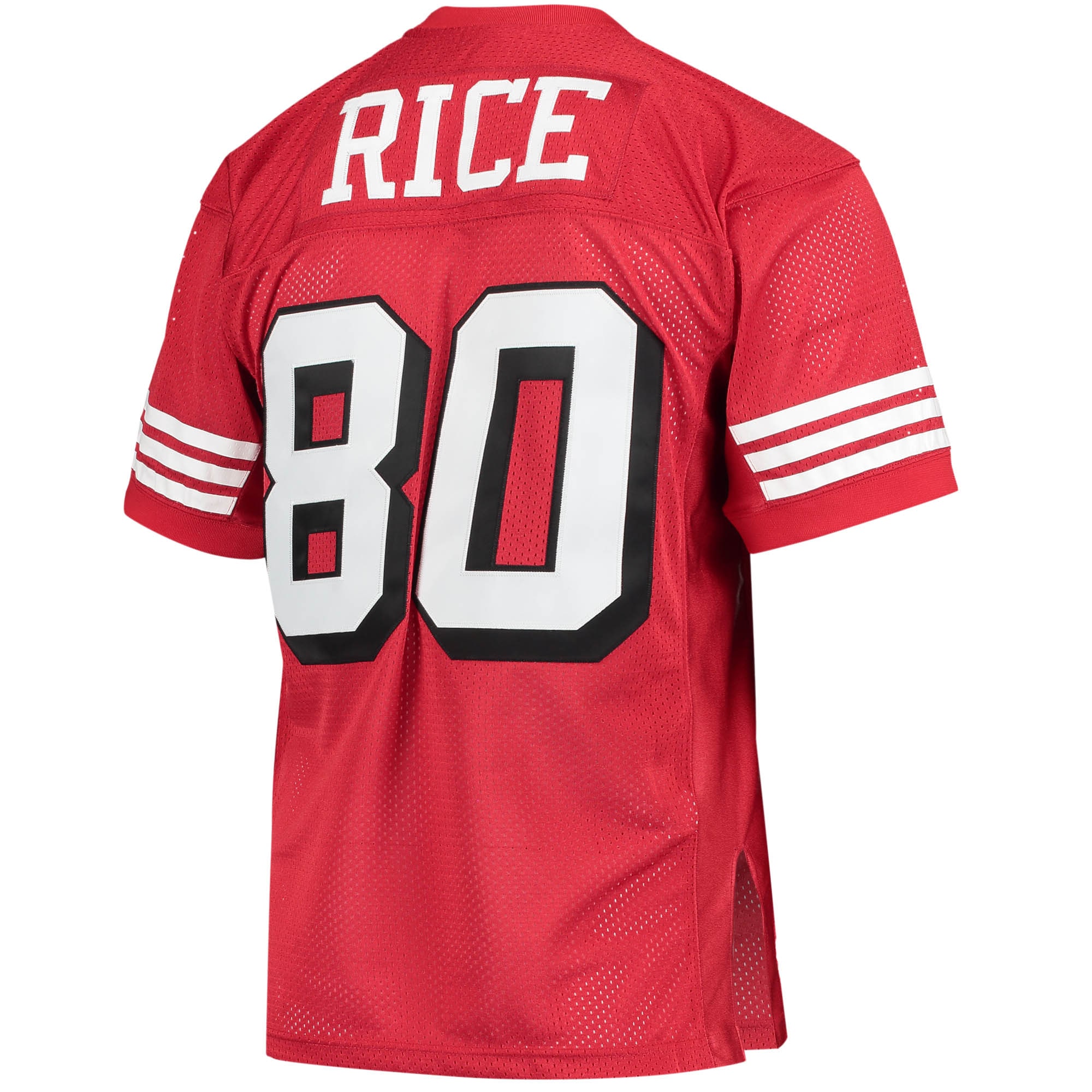 San Francisco 49ers 1994 Jerry Rice Mitchell Ness Scarlet Throwback Retired Player NFL Jersey Men's
