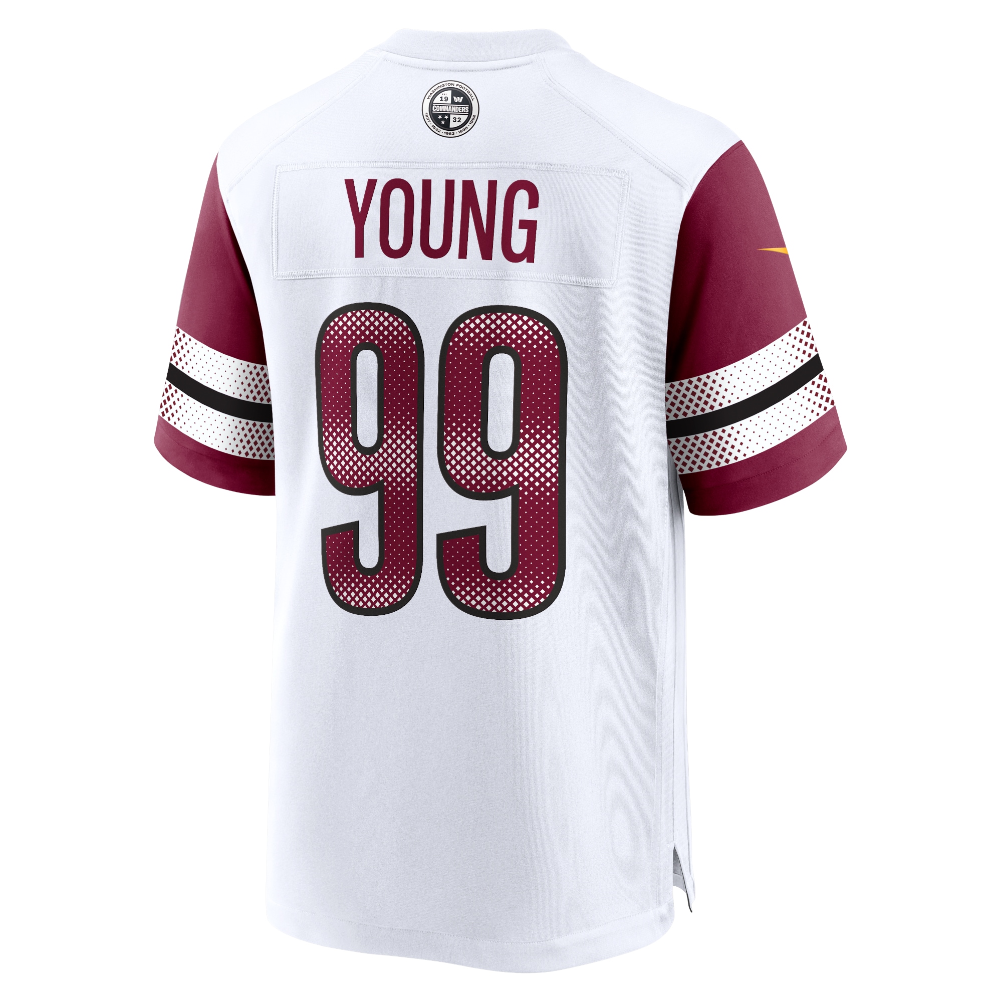 Washington Commanders Chase Young White Game NFL Jersey Men's