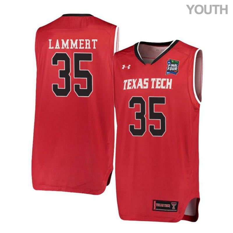 Under Armour 35 Clark Lammert Red Texas Tech Red Raiders NCAA Jersey Youth