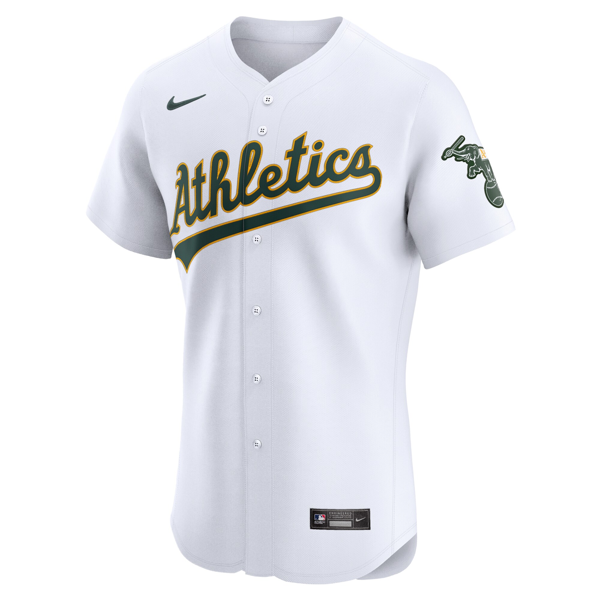 Oakland Athletics White Home Elite MLB Jersey Men's