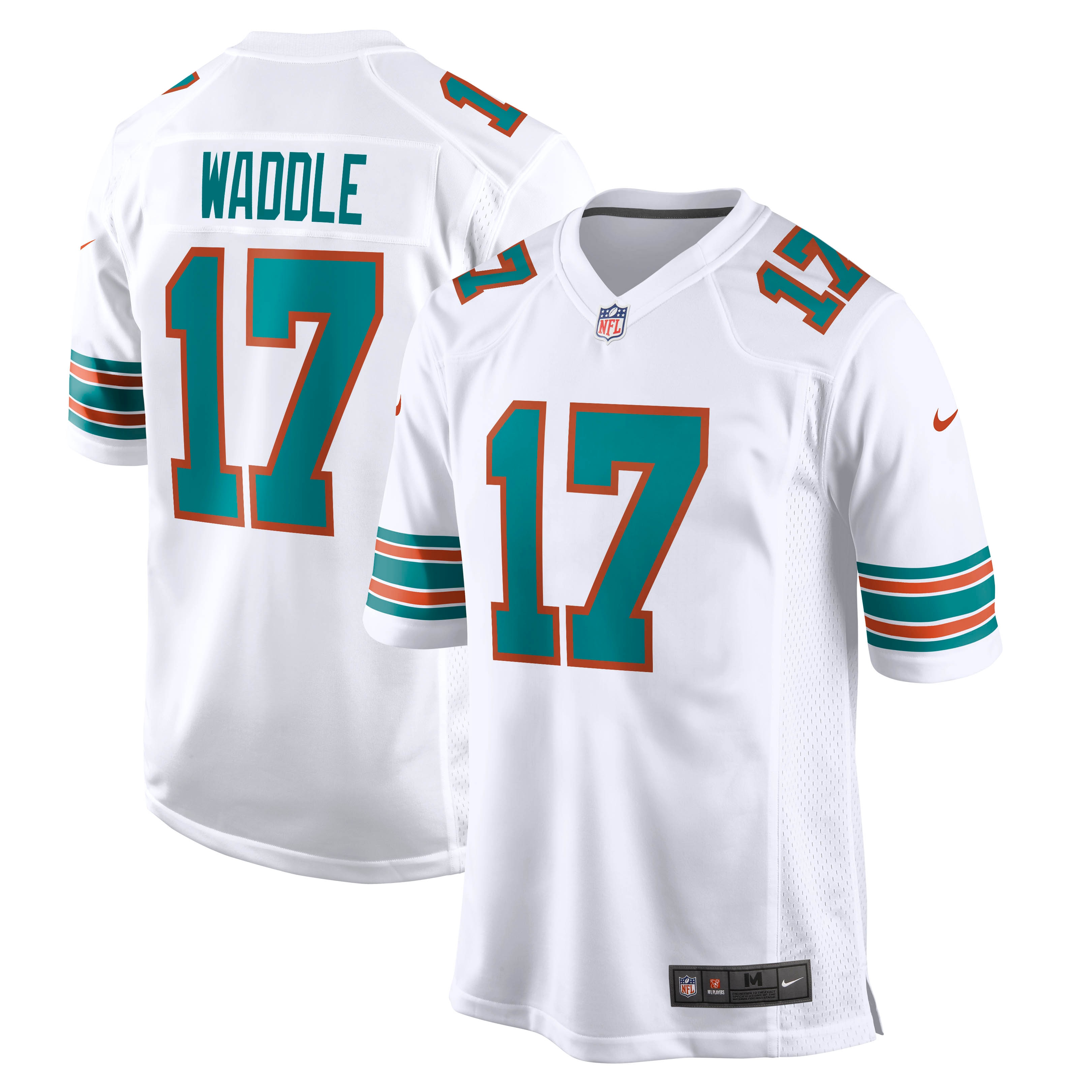 Miami Dolphins Jaylen Waddle White Game NFL Jersey Men's