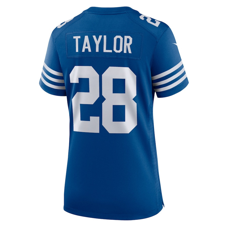 Jonathan Taylor 28 Indianapolis Colts Game Royal NFL Jersey Women's