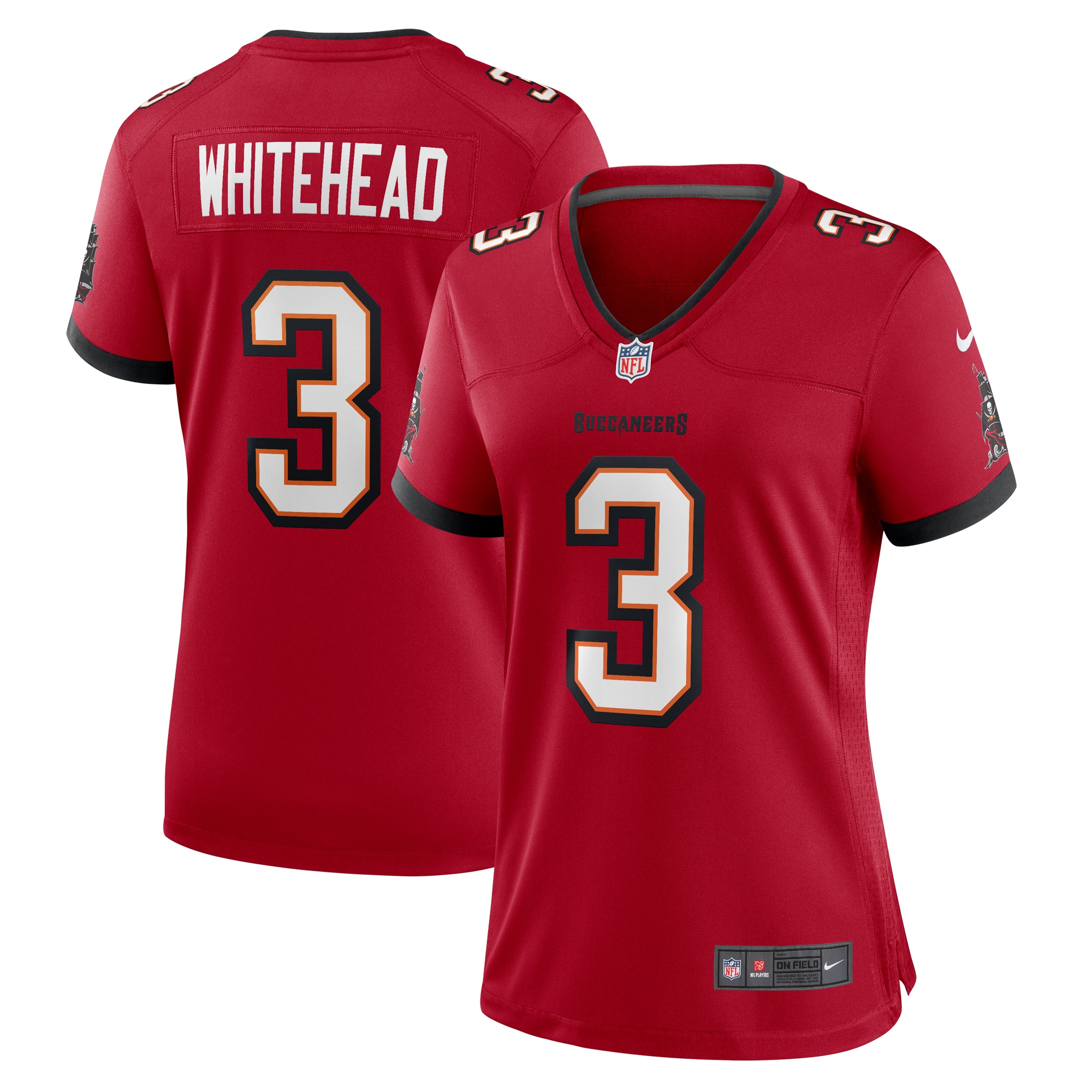 Tampa Bay Buccaneers Whitehead Red Game NFL Jersey Women's