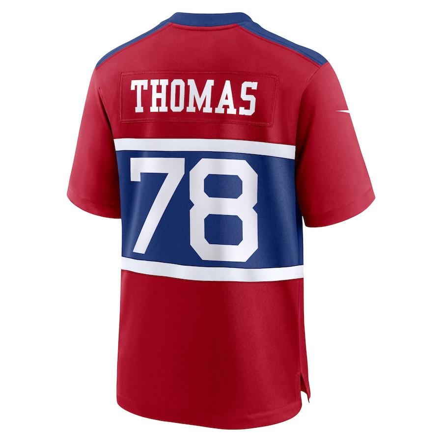 Andrew Thomas 78 New York Giants Alternate Game Century Red NFL Jersey Men's