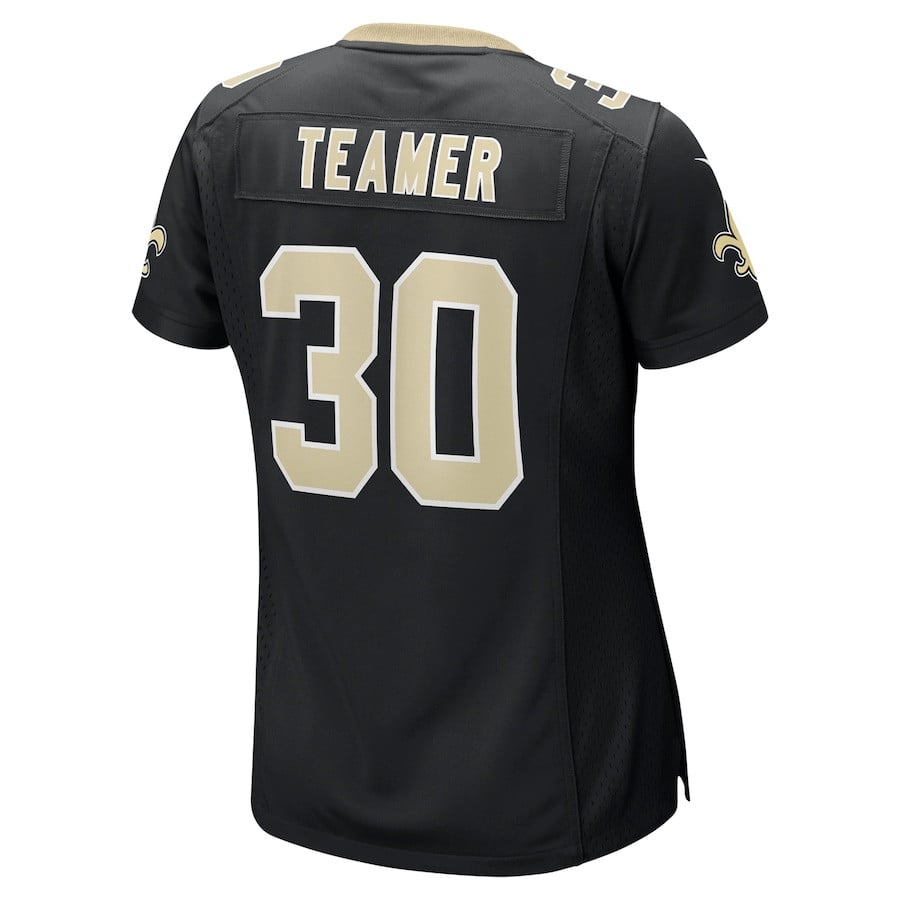 Roderic Teamer 30 New Orleans Saints Game Black NFL Jersey Women's